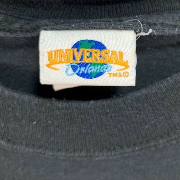 Spider-Man Universal Studios Orlando Mens Black Small T-shirt Vtg Rubber Graphic - Picture 5 of 8